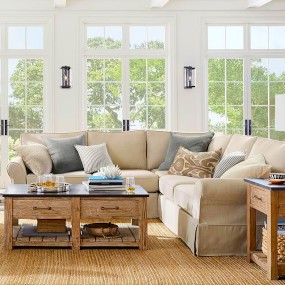 country style couch in cottage style living room