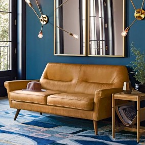 tan-leather-loveseat