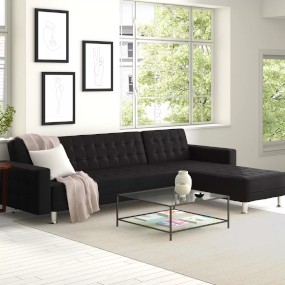 faux-leather-sleeper-sofa