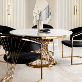 round-marble-dining-table