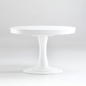 white-round-dining-table