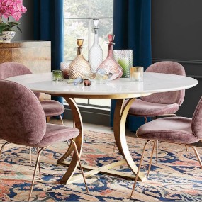white-and-gold-round-dining-table