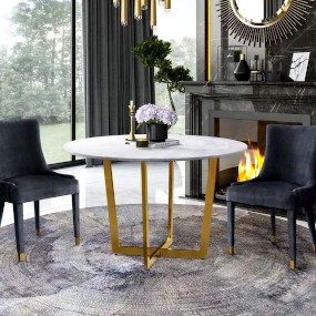 white-marble-round-dining-table