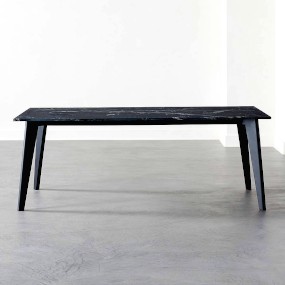 black-marble-dining-table