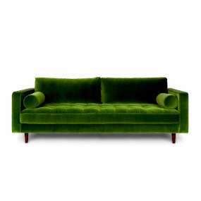 green-mid-century-sofa