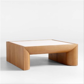 white-wood-square-coffee-table