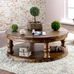 rustic-farmhouse-round-coffee-table-with-distressed-wood-finish
