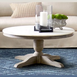 round-farmhouse-coffee-table-with-marble-top-and-solid-wood-base